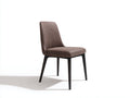 Sillas de comedor 55 x 60 x 85 cm - Marrón oscuro - Diseño moderno con asiento acolchado y patas de madera