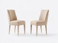 Sillas de comedor 55 x 60 x 85 cm - Beige - Diseño moderno con asiento acolchado y patas de madera
